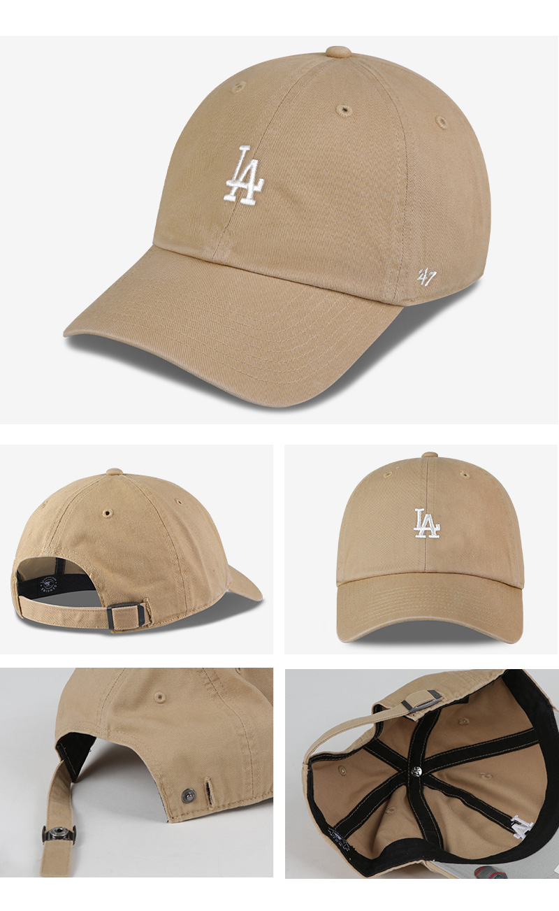 LAドジャース 刺繍スモールロゴ キャップ 選べる24色 メンズ レディース MLB ローキャップ 帽子